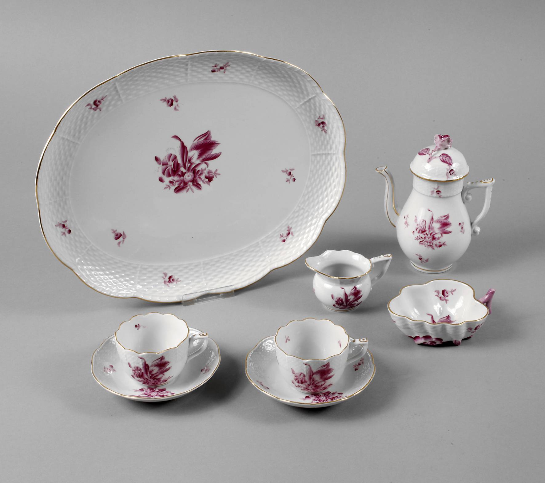 Herend Ungarn Tête-à-Tête mit Tablett