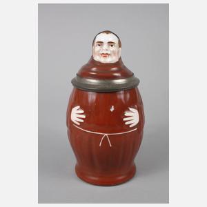 Figurenkrug als lächelnder Mönch