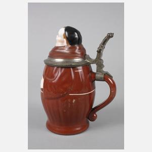 Figurenkrug als lächelnder Mönch