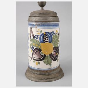 Großer Fayencewalzenkrug