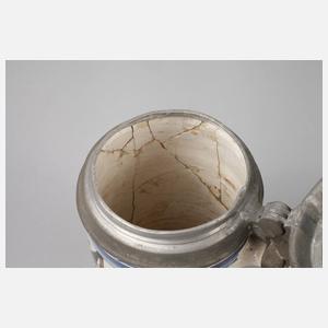 Großer Fayencewalzenkrug