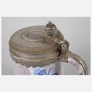 Großer Berliner Fayencewalzenkrug