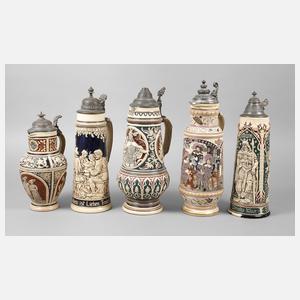 Fünf Bierkannen Historismus