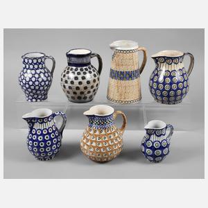 Bunzlau sieben Kannen