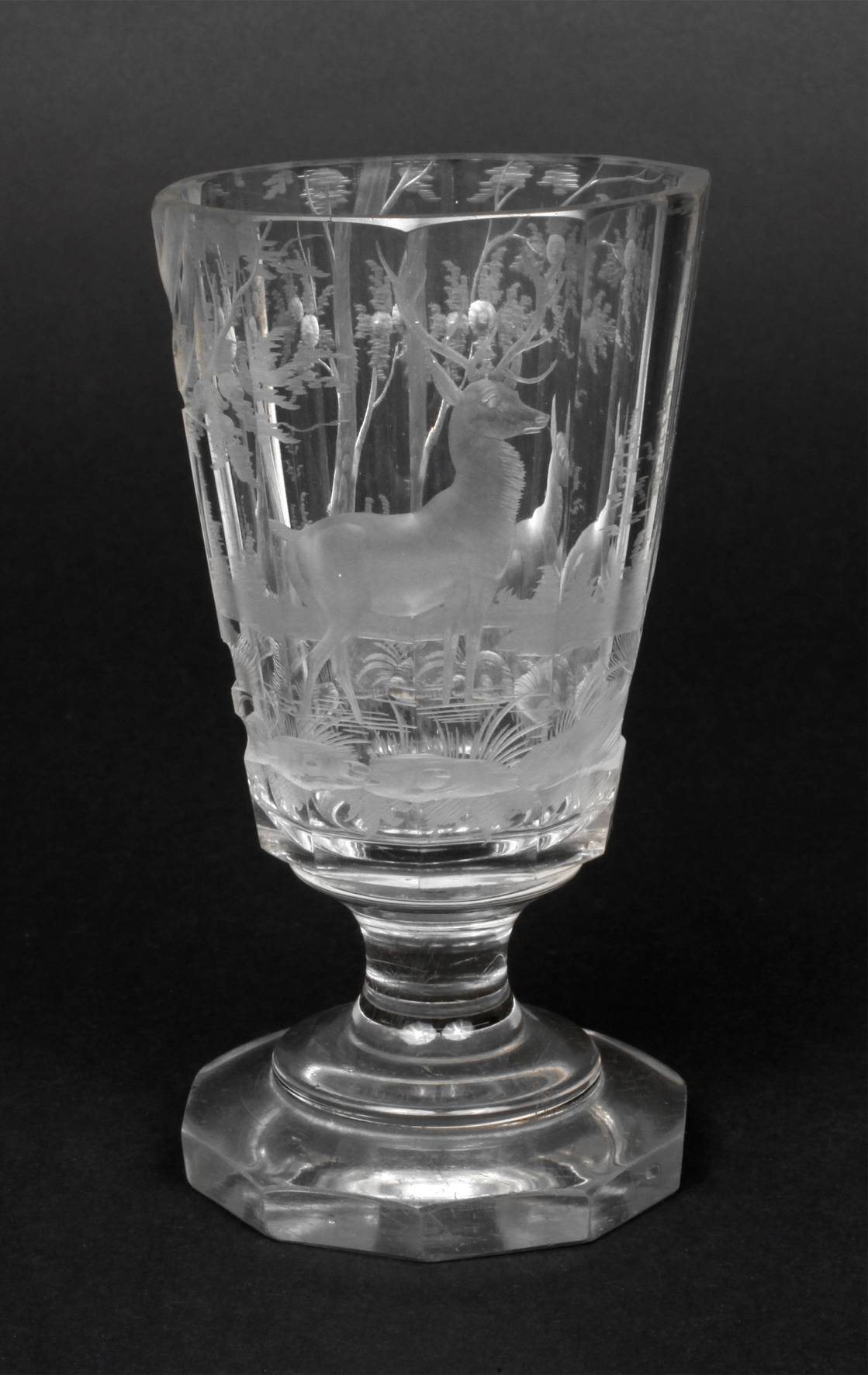 Jagdlicher Biedermeierbecher