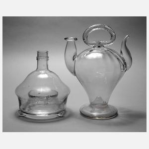Karaffe und Fliegenglas
