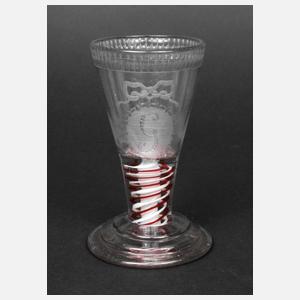 Trinkglas mit Spiralband