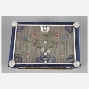 Glasdose Filigranarbeit