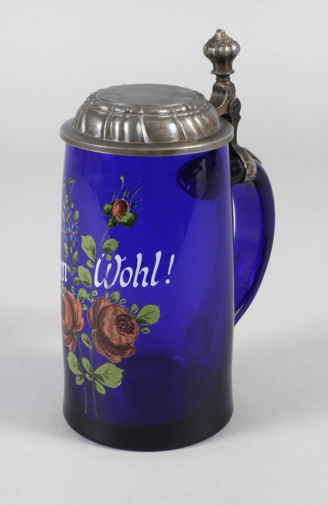 Walzenkrug Kobaltglas