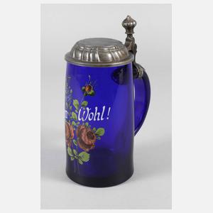 Walzenkrug Kobaltglas