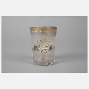 Wappenglas Fritz Heckert Petersdorf