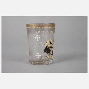 Wappenglas Fritz Heckert Petersdorf