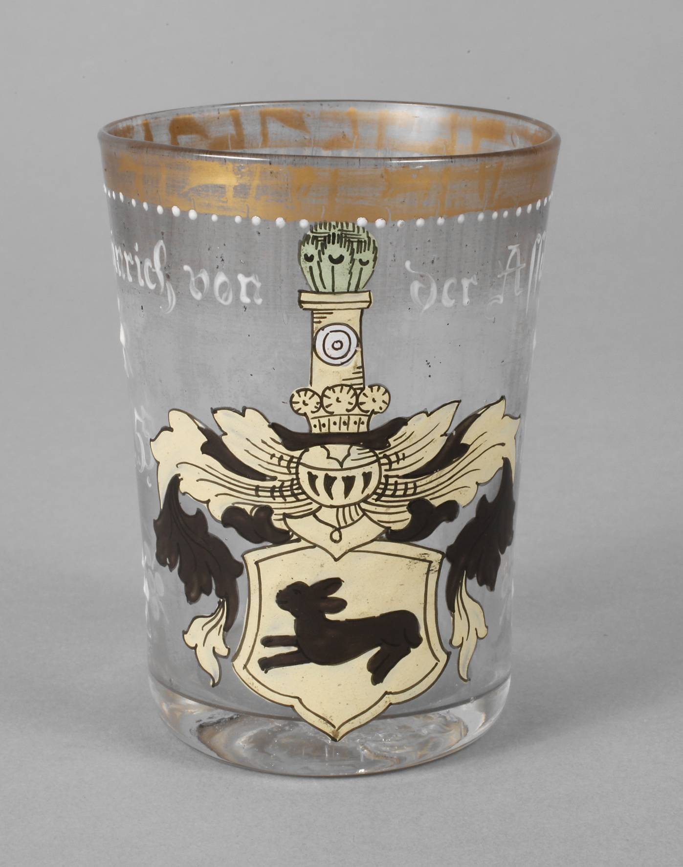 Wappenglas Fritz Heckert Petersdorf