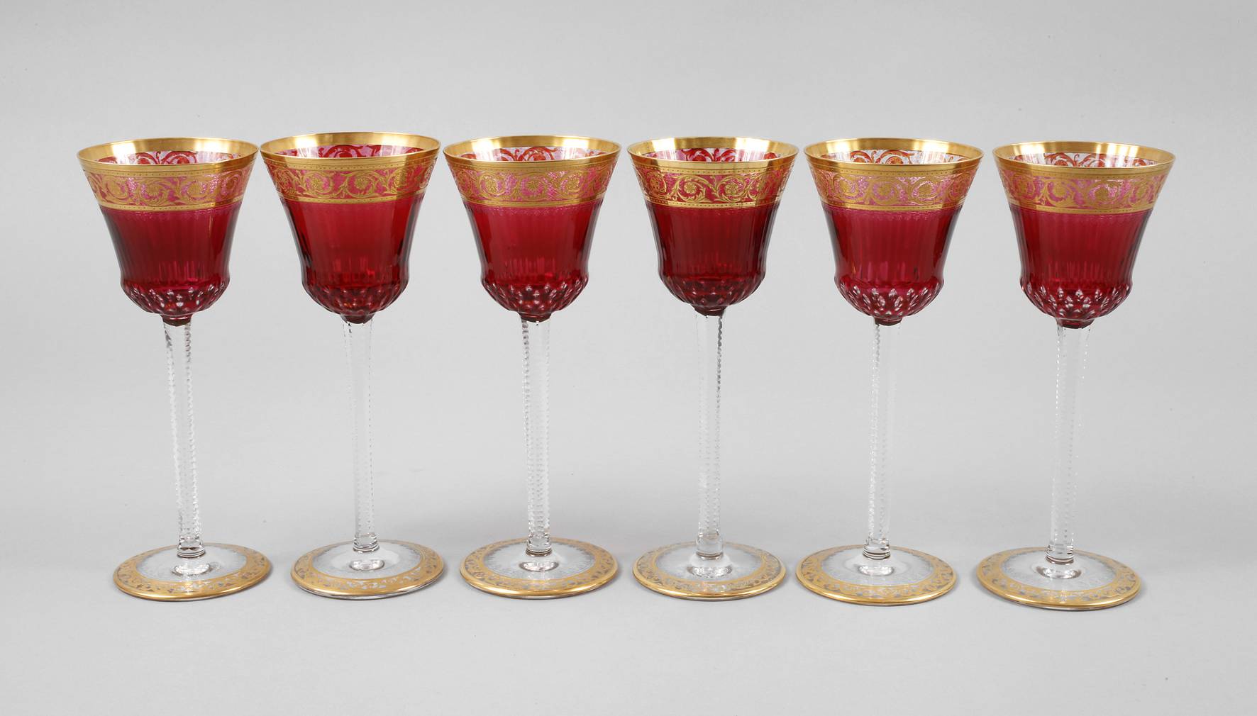 Sechs Weinrömer Jugendstil