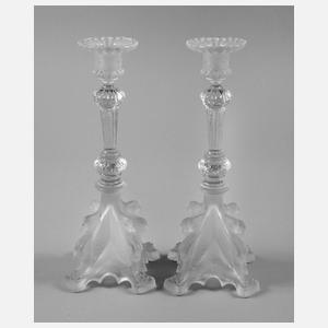 Paar Kerzenleuchter Val St. Lambert