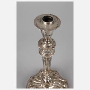 Paar Augsburger Silberleuchter