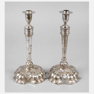 Paar Augsburger Silberleuchter