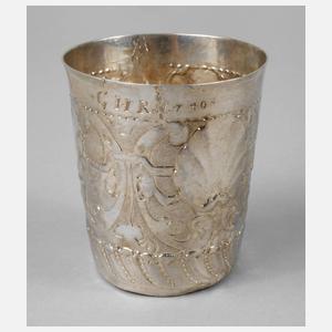Silberbecher Barock