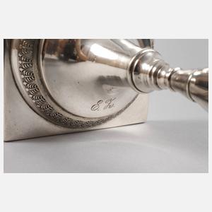 Paar Silberleuchter Biedermeier Berlin