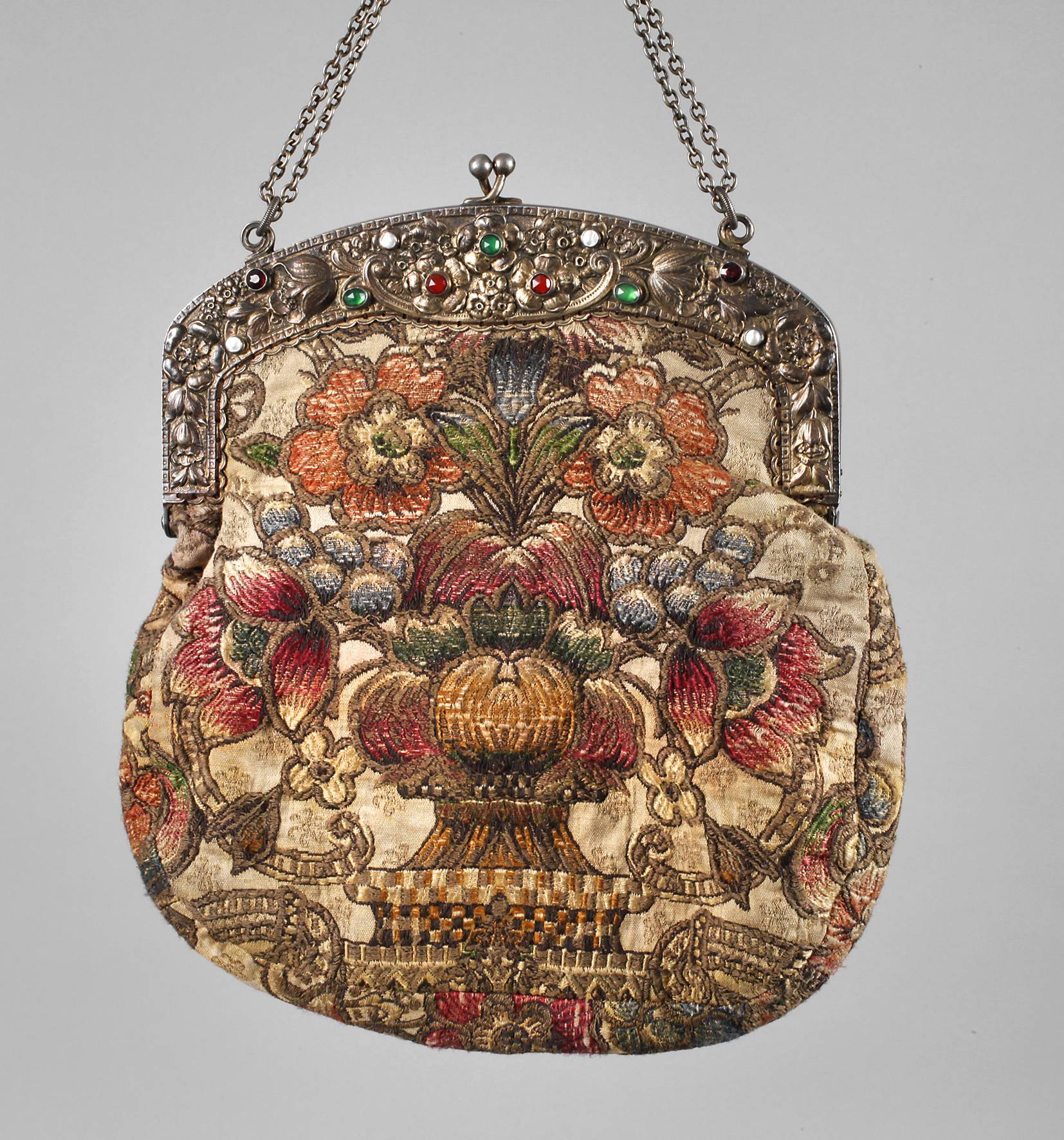 Abendtasche mit Silbermontierung