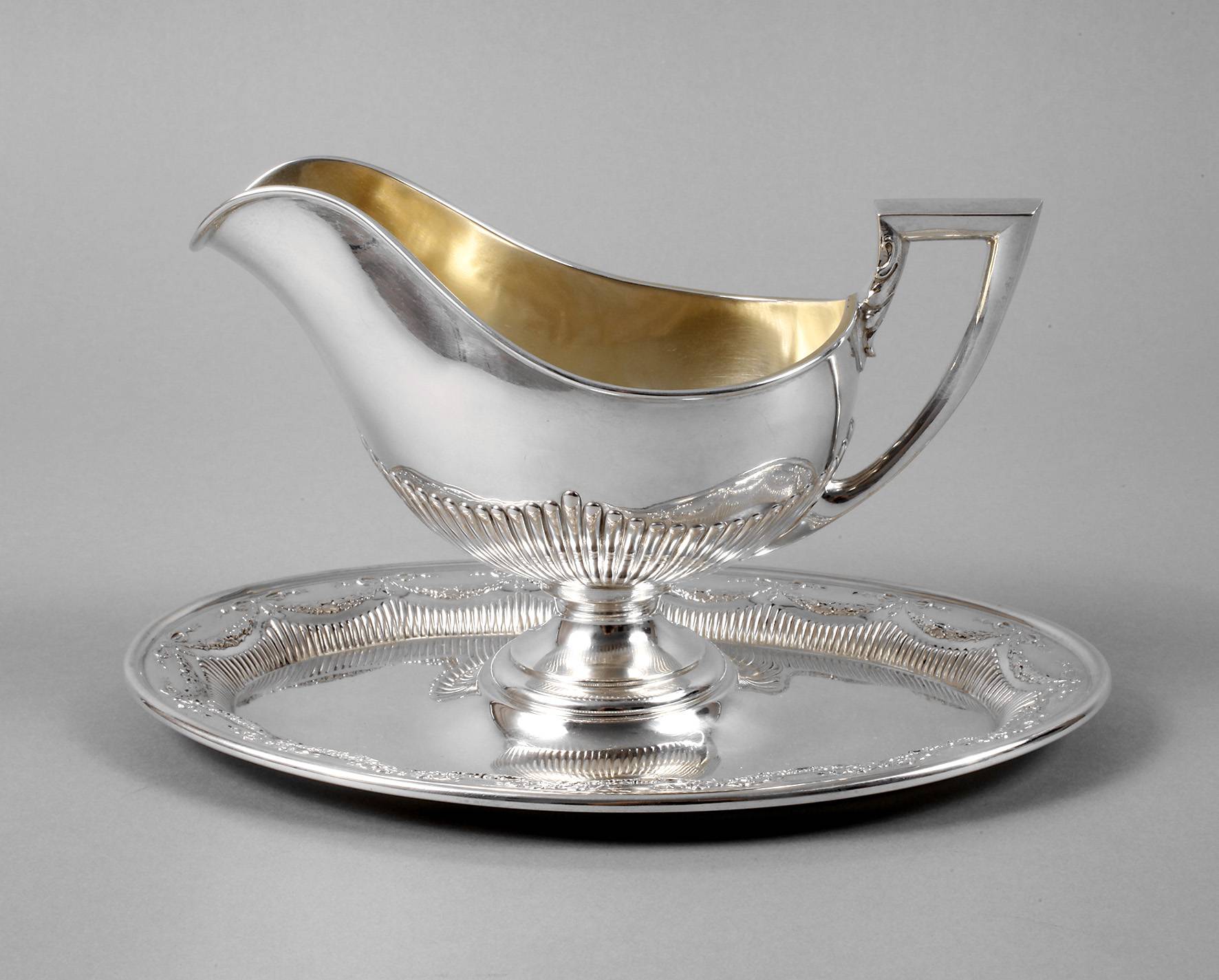 Silber Sauciere Jugendstil
