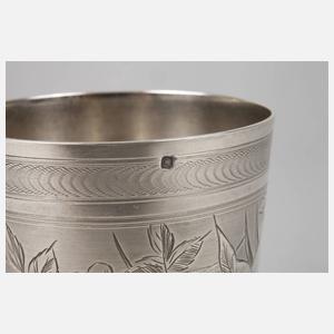 Französischer Silberbecher