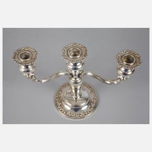 Dreiflammiger Silberleuchter