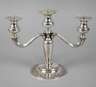 Dreiflammiger Silberleuchter