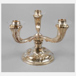 Dreiflammiger Silberleuchter