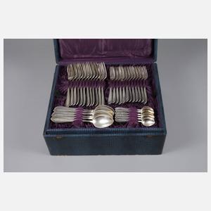 Großes Jugendstil-Silberbesteck