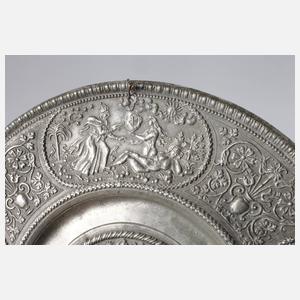 Nürnberger Zinn Reliefteller 1619