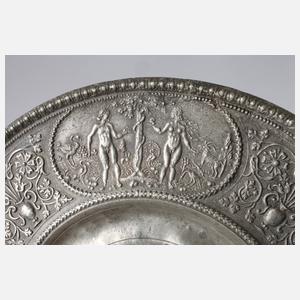 Nürnberger Zinn Reliefteller 1619