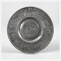 Nürnberger Zinn Reliefteller 1619111