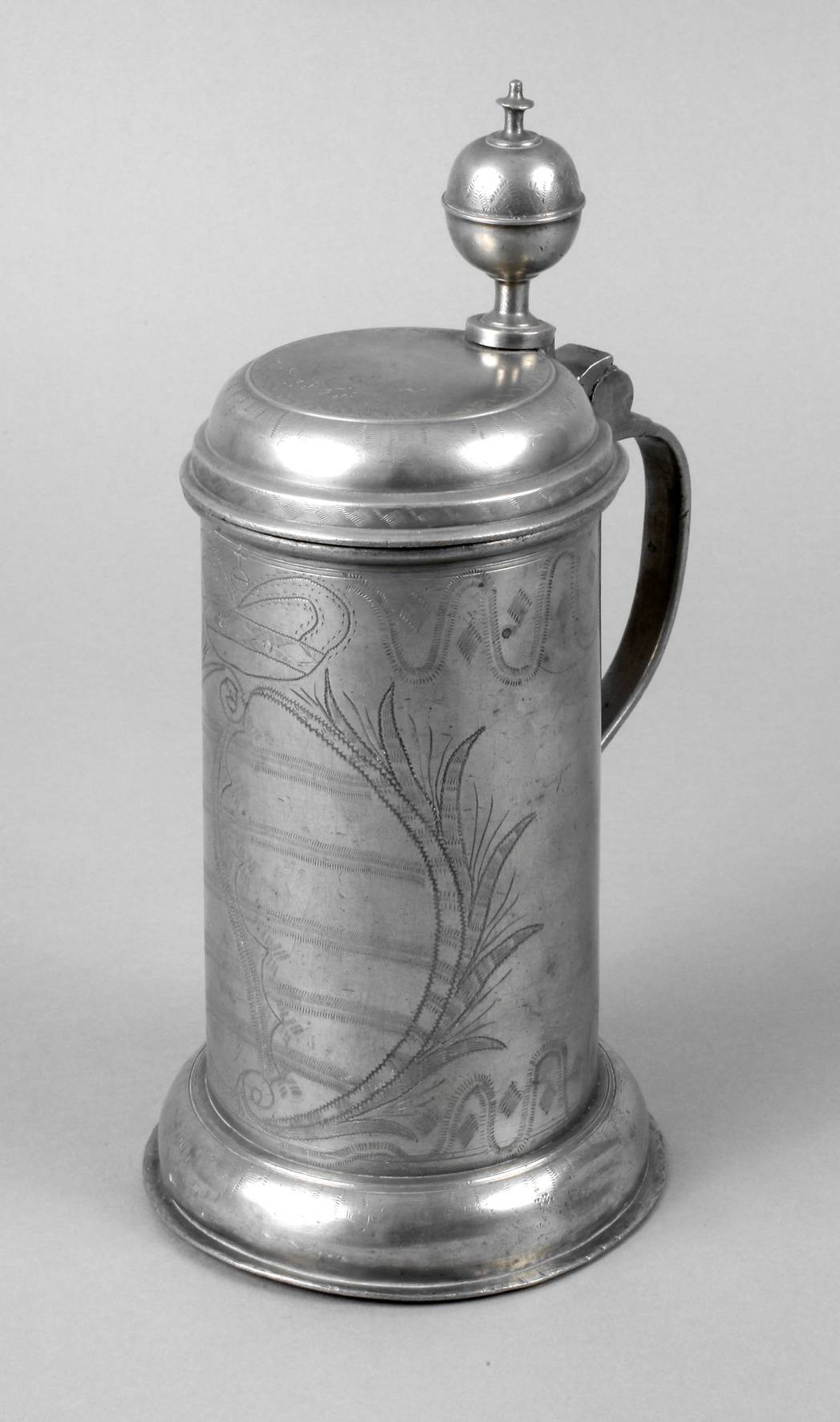 Walzenkrug Sachsen Zinn