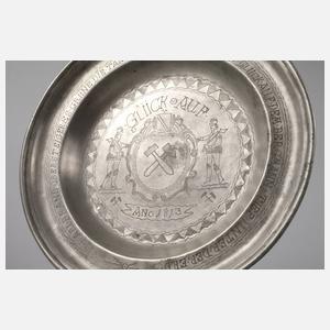 Großer Bergbauteller ”Glück Auf”