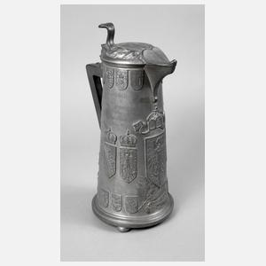 Große Zinnkanne Kaiser Wilhelm