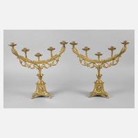 Paar fünfflammige Altarleuchter111