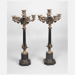 Paar sechsflammige Girandolen