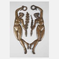 Paar Jugendstilapplikationen111