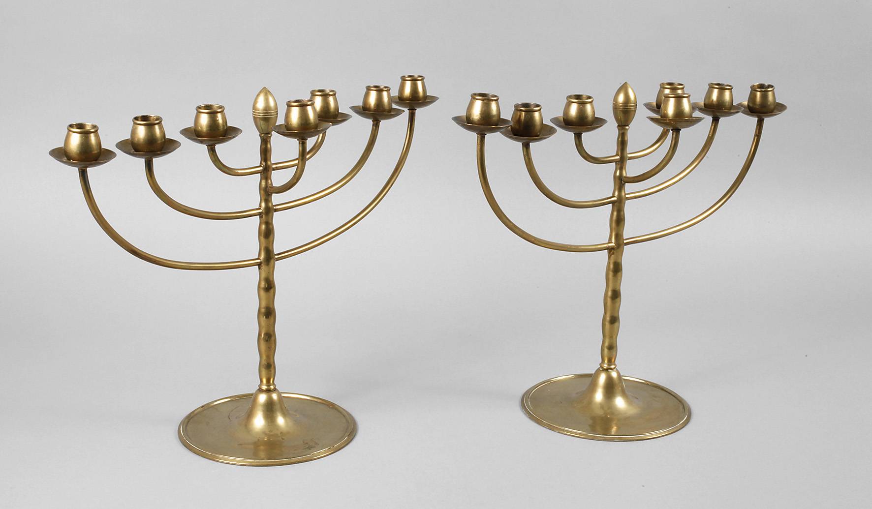 Paar Messingleuchter Judaica