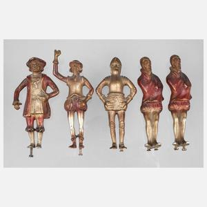 Fünf Bronzefiguren