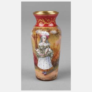 Kleine Emailvase Limoges
