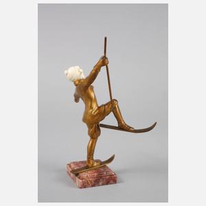 Solange Bertrand, kleine Skifahrerin