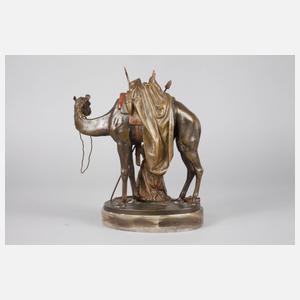 Wiener Bronze Araber mit Kamel