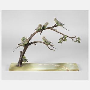 Wiener Bronze, große Vogelgruppe