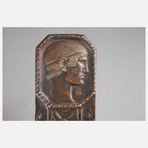 Gustav Adolf Bredow, Paar antikisierende Bronzeplaketten