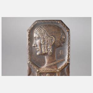 Gustav Adolf Bredow, Paar antikisierende Bronzeplaketten