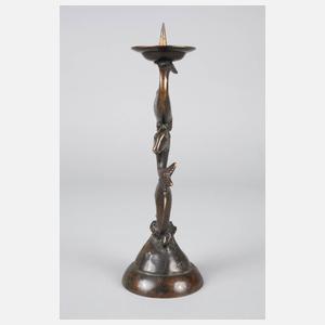 Monogrammist HH, Kerzenleuchter Bronze