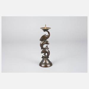 Monogrammist HH, Kerzenleuchter Bronze