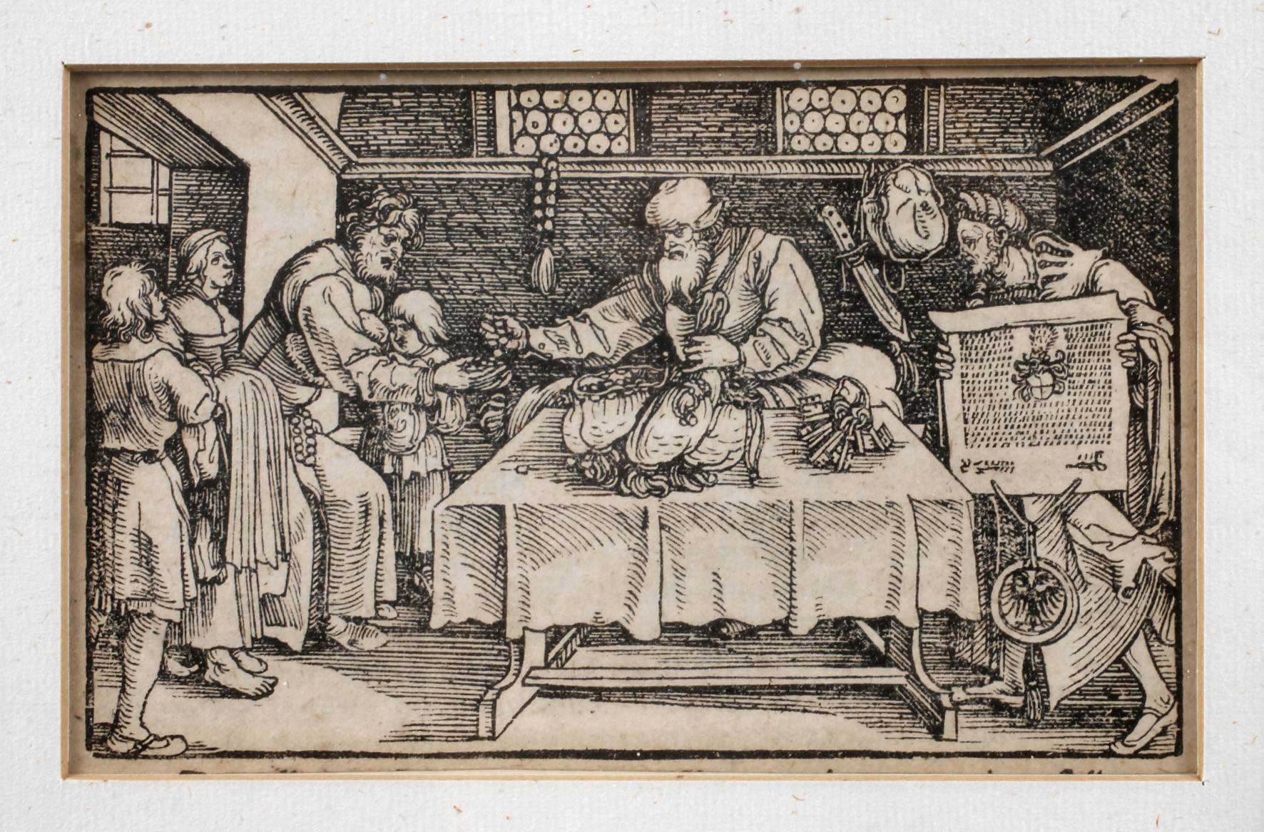 Petrarcameister, Szene nach Art des ”Trostspiegels”